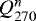 Mathematical equation: $Q^n_{270}$