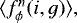 Mathematical equation: $\langle f^n_{\phi}(i,g) \rangle,$