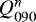 Mathematical equation: $Q^n_{090}$