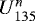 Mathematical equation: $U^n_{135}$
