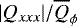 Mathematical equation: $|Q_{xxx}|/\overline{Q}_{\phi}$