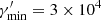 Mathematical equation: $ \gamma^\prime_{\rm min}=3\times10^{4} $
