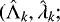 Mathematical equation: $(\hat{\Lambda}_k,\hat{\lambda}_k;$