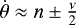 Mathematical equation: $\dot\theta \approx n \pm \frac{\nu}{2}$