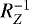 Mathematical equation: $R^{-1}_Z$