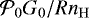 $\mathcal{P}_0 G_0/ R n_{\mathrm{H}}$