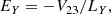 $$ \begin{aligned}&E_Y = -V_{23} / L_Y, \end{aligned} $$