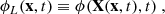 $$ \begin{aligned}&\phi _L(\mathbf x ,t) \equiv \phi (\mathbf X (\mathbf x ,t), t)\ , \end{aligned} $$