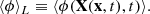 $$ \begin{aligned} \langle \phi \rangle _L \equiv \langle \phi (\mathbf X (\mathbf x ,t), t) \rangle . \end{aligned} $$