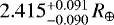 $2.415^{+0.091}_{-0.090}\, R_{\oplus}$