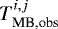 $T_{\textrm{MB,obs}}^{i,j}$