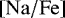 Mathematical equation: ${\left[\mathrm{Na}/\mathrm{Fe}\right]}{}$