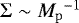 $\Sigma\sim{M_{\mathrm{p}}}^{-1}$