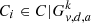 $ C_i\in C|G^k_{{\it v},d,a} $