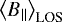Mathematical equation: $\left\langle B_{{\parallel}}\right\rangle_{\textrm{LOS}}$