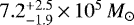 $7.2^{+2.5}_{-1.9}\,{\times}\, 10^5\,M_{\odot}$