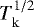 $T_{\mathrm{k}}^{1/2}$