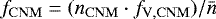 $f_{\mathrm{CNM}}=(n_{\mathrm{CNM}}\cdot f_{\mathrm{V,CNM}})/\bar n$