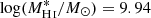$ \log(M^\ast_\mathrm{H\,\textsc{i}}/{M}_\odot) = 9.94 $