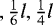 $, \frac{1}{6}l, \frac{1}{4}l$