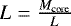 $L = \frac{M_{\textrm{core}}}{L}$