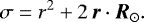 \begin{align*} \sigma & = r^2 + 2 \, \vec{r} \cdot \vec{R}_{\odot}.\end{align*}