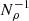 $ N_\rho^{-1} $