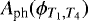Mathematical equation: $A_{\textrm{ph}}(\phi_{T_{1},T_{4}})$
