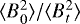 Mathematical equation: $\langle B_0^2 \rangle / \langle B_t^2 \rangle$