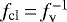 Mathematical equation: $f_{\textrm{cl}}\,{=}\,f_{\textrm{v}}^{-1}$