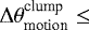 Mathematical equation: $\Delta\theta^{\textrm{clump}}_{\textrm{motion}}\leq$
