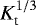 Mathematical equation: $K_{\textrm{t}}^{1/3}$