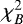 Mathematical equation: $\chi^2_B$