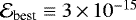 Mathematical equation: $\mathcal{E}_{\text{best}}\equiv 3\,{\times}\,10^{-15}$