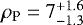 Mathematical equation: $\rho_{\textrm{P}}= 7^{+1.6}_{-1.3}$