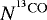 Mathematical equation: $N^{{^{13}\rm CO}}$