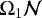 Mathematical equation: $\Omega_1 \mathcal{N}$