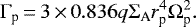 Mathematical equation: \begin{equation*}\Gamma_{\textrm{p}}\,{=}\,3\,{\times}\, 0.836 q \Sigma_{\textrm{A}} r_{\textrm{p}}^4\Omega_{\textrm{p}}^2.\end{equation*}