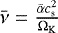 Mathematical equation: $\bar{\nu} = \frac{\bar{\alpha} c_{\textrm{s}}^{2}}{\Omega_{\textrm{K}}}$