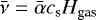 Mathematical equation: $\bar{\nu} = \bar{\alpha} c_{\textrm{s}} H_{\textrm{gas}}$