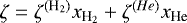 Mathematical equation: $\zeta = \zeta^{(\textrm{H}_2)} x_{\textrm{H}_2} + \zeta^{(He)} x_{\textrm{He}}$