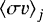 Mathematical equation: $\left<\sigma v\right>_{j}$