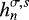 Mathematical equation: $h_n^{\sigma,s}$
