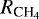 Mathematical equation: $R_{\textrm{CH}_4}$