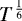 Mathematical equation: $T^{\frac{1}{6}}$
