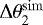 Mathematical equation: $\Delta\theta_2^{\mathrm{sim}}$