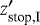 Mathematical equation: $z_{\textrm{stop,I}}^{\prime}$