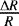 Mathematical equation: $\frac{\Delta R}{R}$