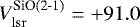 Mathematical equation: $V_{\rm{lsr}}^{{\textrm{SiO(2-1)}}}={+}91.0$