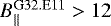 Mathematical equation: $B_{||}^{\rm{G32.E11}}>12$